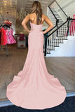 Lilac Cross Neck Mermaid Long Prom Dress With Side HZ0307