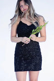 Cute Lace Tight Homecoming Dresses Tie Up Back Graduation Dress, HZ0307