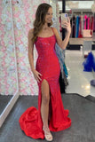 Gorgeous Mermaid Royal Blue Beaded Long Prom HZ0307