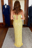 Lavender Sequin Mermaid Long Formal Dress with HZ0307