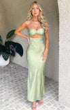 Mint Green Sheath Long Prom Dress, Satin Party Evening Gown, HZ0307