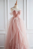 Peach Ball Gown with Off the Shoulder HZ0307