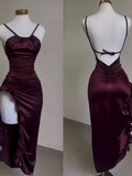 Retro Backless Dance Dresses Ruffle Asymmetrical Midi Length Party HZ0307