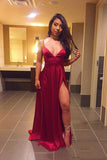 LTP0819,Sexy red prom dresses spaghetti straps long evening formal HZ0307