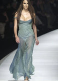 Sexy Mermaid Straps Green Long Evening Dress Lace Slit Prom Dresses, HZ0307