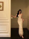 Sexy Sheath Straps Floral Satin Prom Dresses Birthday Outfits Evening Gown, HZ0307