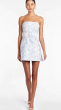 Strapless Floral Short Homecoming Dresses With Zipper Back, HZ0307