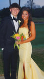 Strapless Mermaid Satin Prom Dresses Long Evening Party Dress With HZ0307