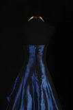 Stunning Blue Beaded Prom Dress - Strapless Long Evening Formal HZ0307