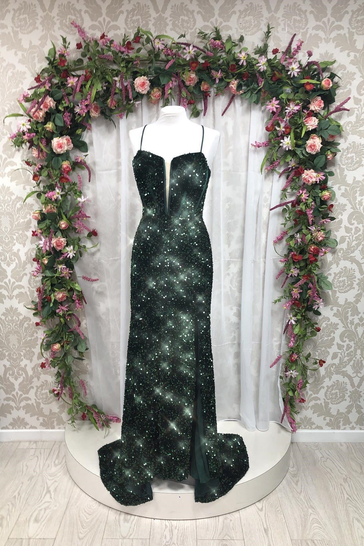 Royal Blue Sequin Straps Mermaid Long Prom HZ0307