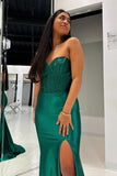 Burgundy Beaded Sweetheart Mermaid Long Formal HZ0307