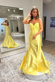 Bow Sweetheart Light Blue Mermaid Long Party HZ0307